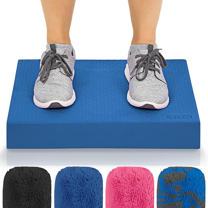 Vive Balance Pad - Foam Large Yoga Mat Trainer for Physical Therapy, Stability Workout, Knee and Ankle Exercise, Strength Training, Rehab - Chair Cushion for Adults, Kids, and Travel