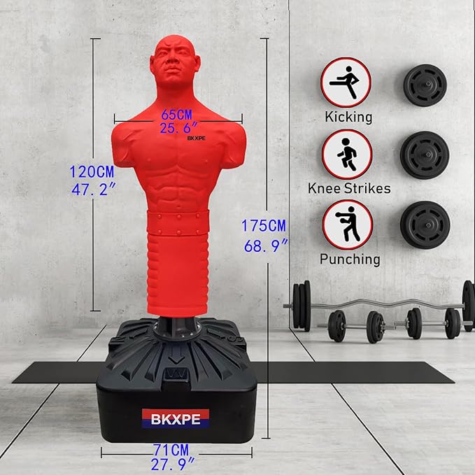 Bob Punching Dummy,Precision Strike,Durable Silicone Punching Bag with Large Base for Adult Child,Home Office Gymgym, Taekwond,Warm Up