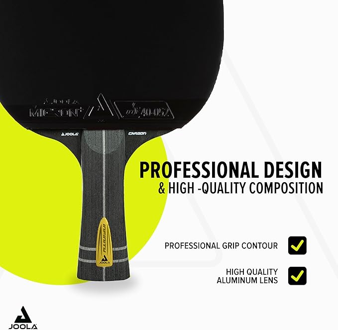 JOOLA Professional Infinity Carbon Table Tennis Bat ITTF Approved Competition Table Tennis Bat 29.5 x 18 x 3.5 cm Black