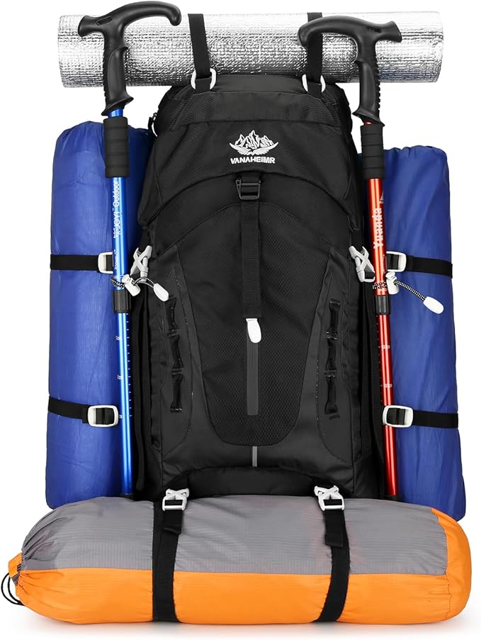 Esup 50L Hiking Backpack Men Camping Backpack with rain cover 45l+5l Lightweight Backpacking Backpack Travel Backpack