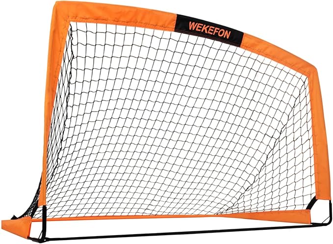 Soccer Goal with Carry Bag, 10/9MM Strengthen Pole, Arched Design, Kids Soccer Goals for Backyard Set 5x 3.1/3.6x2.7/2.9x2.4ft Portable Pop Up Soccer Nets for Toddler, Adults, Youth Games, Play, Gifts