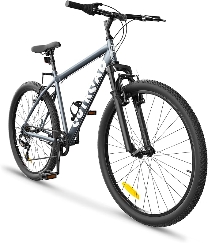 Beterland 26 Inch Mountain Bike, 1/7/21 Speed Comfort Bike wth Dual V Rakes, Bikes for Adults with Front Suspension and High Carbon Steel Frame, Bicycle with Adjustable Ergonomic Seat