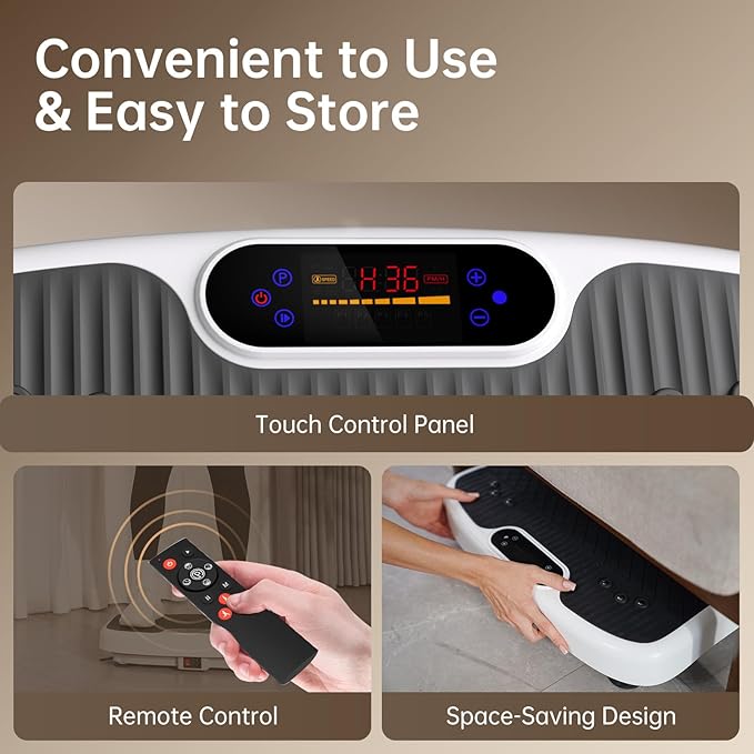 JOROTO Vibration Plate Exercise Machine, Vibration Platform Plate for Lymphatic Drainage & Weight Loss, Vibrating Plate Body Shaker Exercise Machine for Women Whole Body Workout