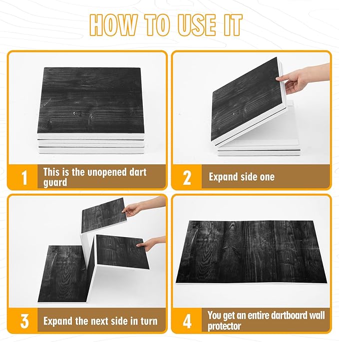 Felt Wood Grain Dart Board Wall Protectors Square Dart Board Backing Tiles Dartboard Backboard Cork Backboard Alternative