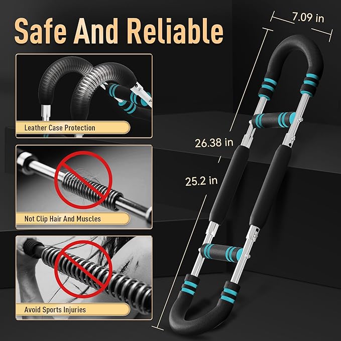 Twister Arm Trainer Pro - Adjustable Chest Workout Equipment & Arm Trainer Strengthen Chest, 2-in-1 Workout Bar