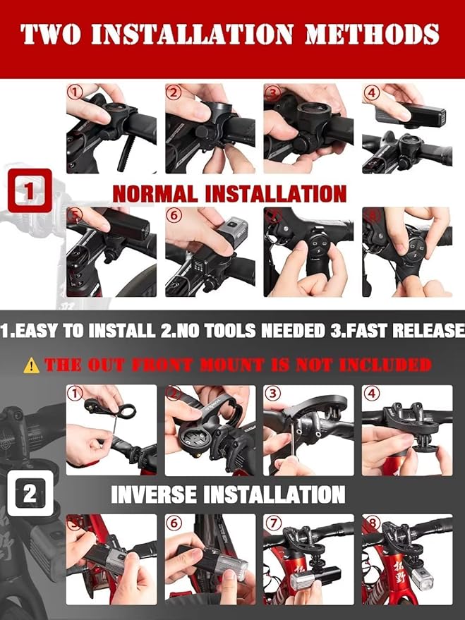 TOWILD BR1000 Bike Lights for Night Riding,1000 Lumen Lightweight Bike Front Light,Long Battery Life,Compatible with Garmin/GoPro Mount,3500mAh Rechargeable&Replaceable Battery,for Commuter Cyclists