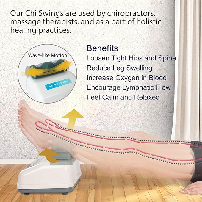 Daiwa Felicity Swing Master - Chi Swing Machine - Passive Aerobic Exerciser, Swing Master with Figure Trimmer - Lymphatic Massager, Body Shaker, Leg Exercise, FSA/HSA Eligible