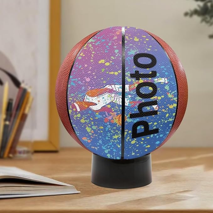 Personalized Basketball Leather Basketball Custom Basketball with Your Personalized Pictures Text Sports Equipment