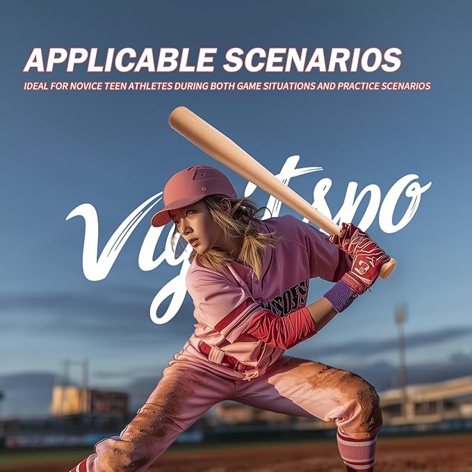Vigitspo Wood Baseball Bat for Teens & Beginners, 21-34 inch Youth Solid Wood Bat for Training and Games, High-Density Hardwood with High Impact Resistance & Durability
