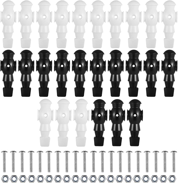 26 Pcs Foosball Men, Resin Foosball Replacement Parts, Table Soccer Player Set for Tournament Foosball