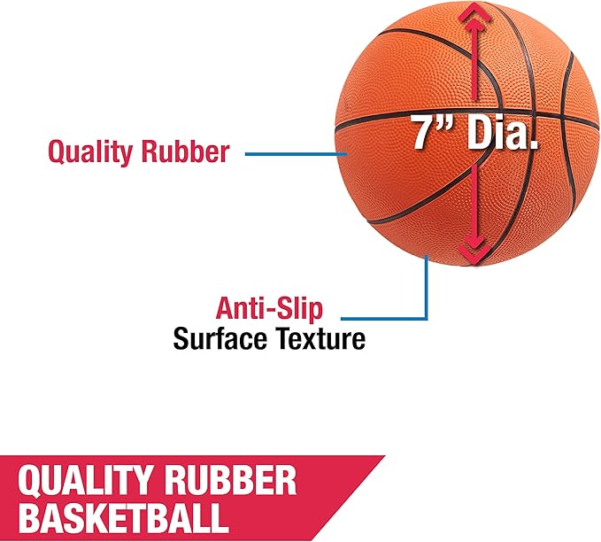 Barrington Urban Arcade Basketball Game Indoor Dual Shot, 6 Balls Included, Pop Off with The Perfect Indoor Electronic Basketball Game