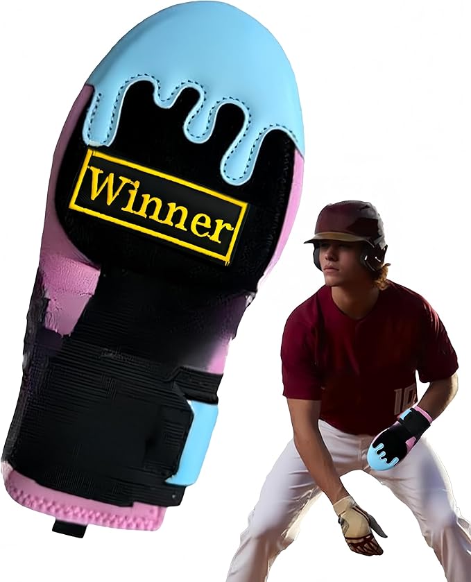Baseball Sliding Mitt Universal Right or Left Hand, Baseball Sliding Glove with Adjustable Wrist Compression Strap