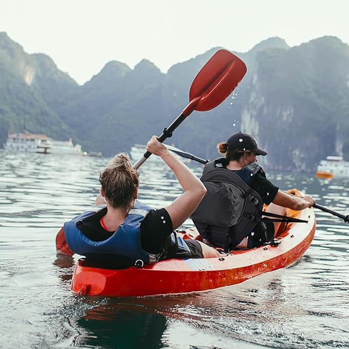 Kayak Seat, Universal Deluxe Thicken Seat Cushions for Kayak, Canoe Seats with Detachable Storage Bag for Kayaking Canoeing Rafting Fishing (2 Pack Camo Thick)