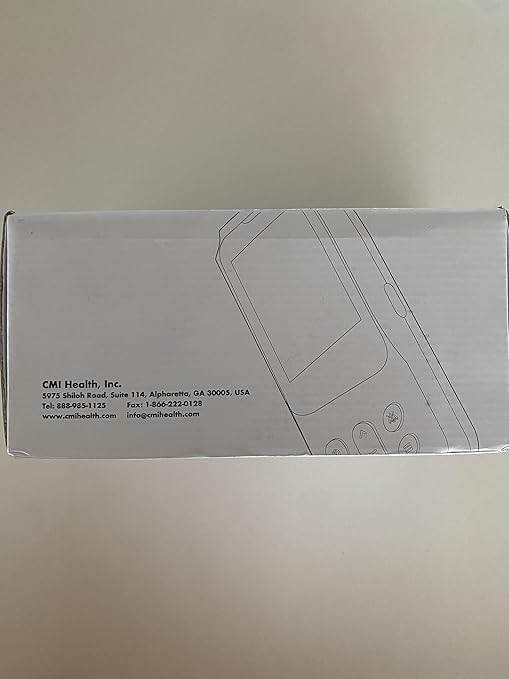 CMI Health CH-100 Handheld Pulse Oximeter - Measures Oxygen Level, Pulse Rate & Respiration Rate - Adjustable Audio & Visual Alarm - 1440 Hours of Continuous Data Storage