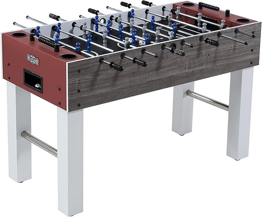 Hall of Games Foosball Tables Multiple Styles, Soccer with Durable & Stylish Designs with Tabletop Sports Soccer Balls, Perfect for Family Game Rooms