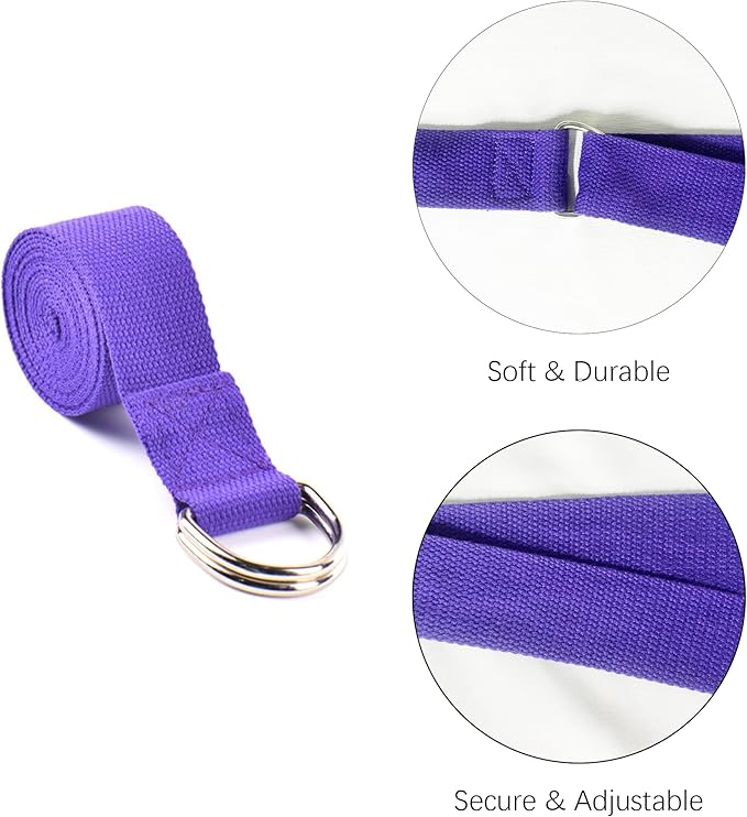 2 Yoga Blocks Supportive Accessories including 2 Knee Pads, 2 With Strap To Put Less Weight On Wrists, 1 Muscle Massage Roller, 2 Pair of Non-Slip Pilates Socks, 1 GYM Bag, Durable Versatile Yoga Brick Exercise Set of 10