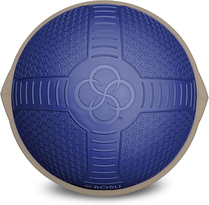 Bosu Half Ball Home Balance Exercise Trainer for Strength and Flexibility Workouts with Built to Last Burst Resistant Material and Hand Pump
