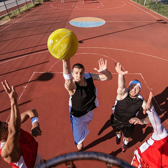 Reflective Basketball Ball, Training Basketball Size 7 with Pump, Indoor Outdoor Basketball