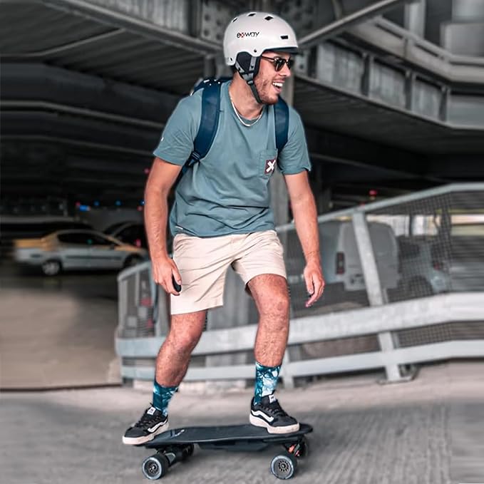 Exway Wave Belt 99Wh Electric Skateboards with Remote, Top Speed of 23 Mph, Quick-Swap Battery, 440 LBS Max Load, IP55 Waterproof, Mini Cruiser for Adults & Teens (W1)