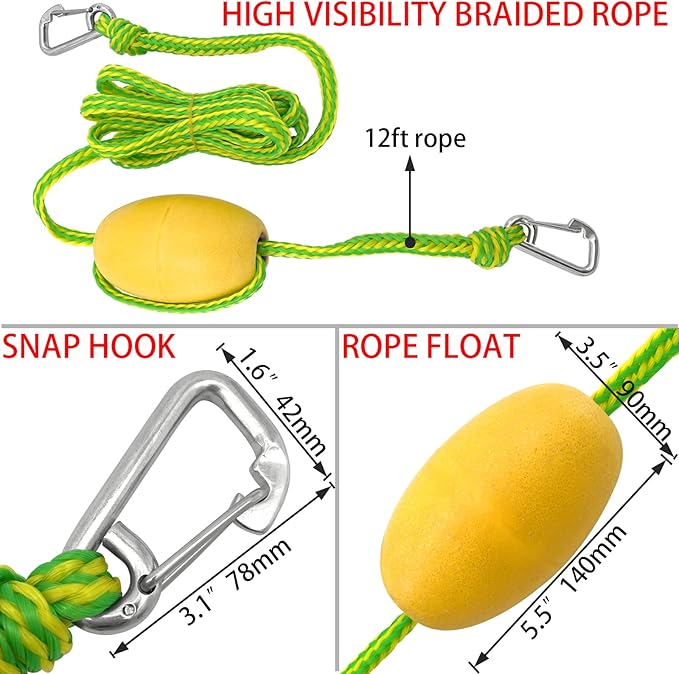 ISURE MARINE 2-in-1 PWC Sand Bag Anchor Adjustable Buoy for Small Boats, Power Watercrafts, Canoes and Kayaks