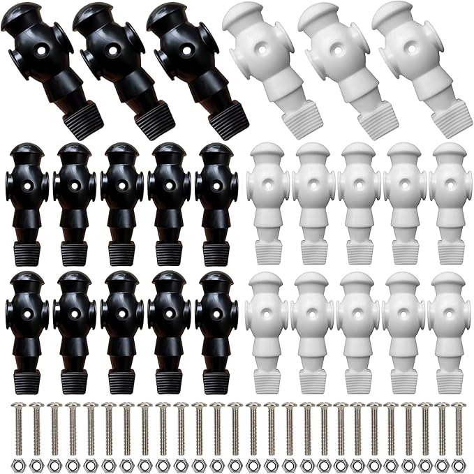26pcs Foosball Men Replacement, Soccer Player Set Football Players Parts Foosball Man Table Player Football Machine Accessories Replacement Parts