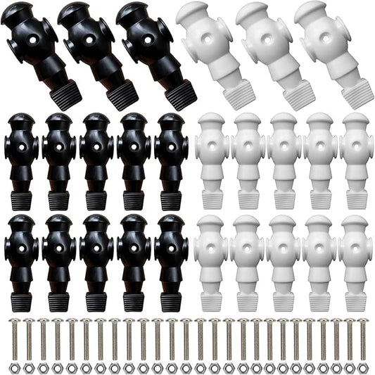 26pcs Foosball Men Replacement, Soccer Player Set Football Players Parts Foosball Man Table Player Football Machine Accessories Replacement Parts