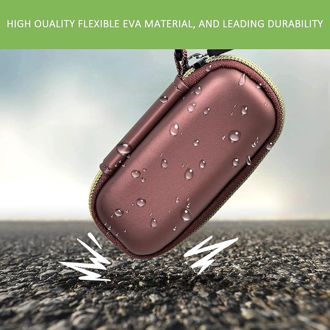 Heart Monitor Case Compatible with AliveCor Kardia Mobile ECG/for KardiaMobile 6L for Apple and Android Device - CASE ONLY (Brown)