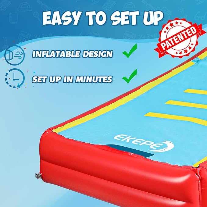 Inflatable Score Ball Game, Carnival Yard Games for Kids and Adults, Inflatable Giant Game Toys with 2 Sponge Ball, Family Arcade Games for Indoor and Outdoor