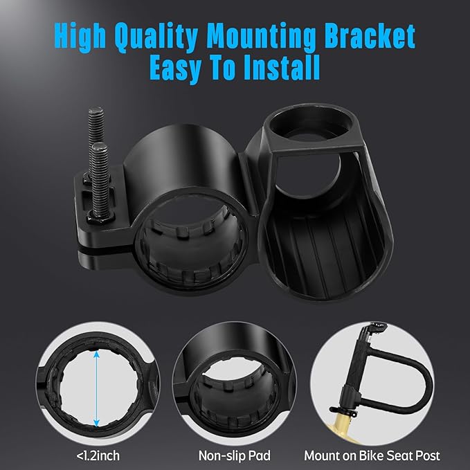 Heavy Duty Bike U Lock - Super Strong 12 Ton Shear, 20mm U Shape Lock Anti-Theft Silicone Covered Electric Scooter Lock Keyhole with Sliding Cover 4ft Steel Cable with Mounting Bracket and 3 Keys(S)