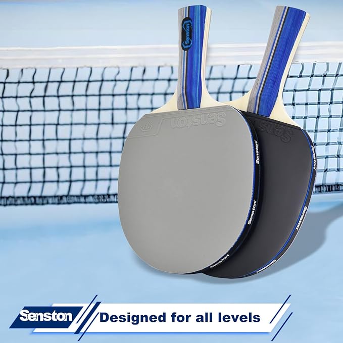 Senston Ping Pong Paddles Family Entertainment Set for Entertainment or Competition - Ping Pong Paddle Set
