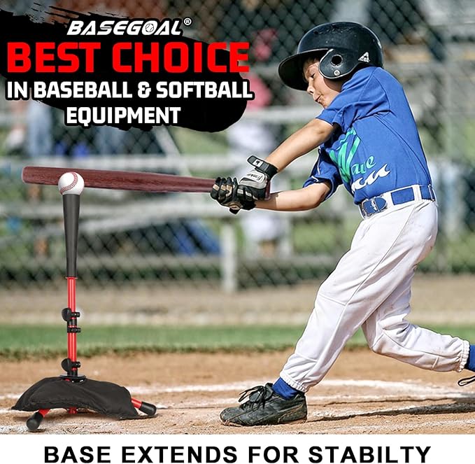 Baseball Tee for Kids,Batting Tee,Softball Tee,Youth Hitting Tee,Teeball Tee,Travel Tee,Easy Adjustable Height