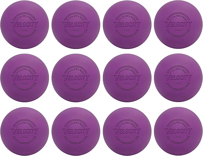 Velocity Lacrosse Balls - 1, 2, 3, 6, 12, 18, 24, 36, 60 and 120 Packs - for Practice, Official NFHS and College Approved Size