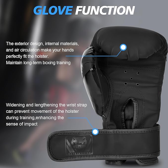 Inmorven Boxing Gloves, Pro Training Sparring, Muay Thai MMA Kickboxing, Men Women Adult, Heavy Punching Bag Focus Mitts Pads Workout, Ventilated Palm