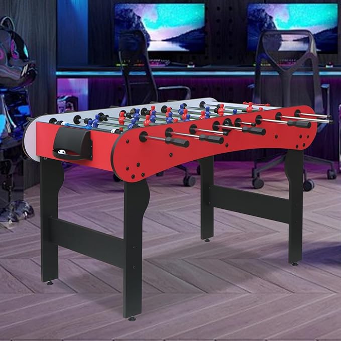 5ft Foosball Table,Mini Competition Soccer Table Game with All Accessories, Leg Levelers and Heavy-Duty Legs. Perfect for Home, Game Rooms, and Parties
