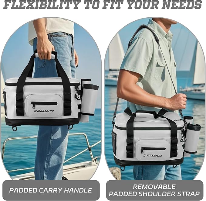 Waterproof Shell 24 cans Paddle Board Cooler Bag, Sup Deck,Kayak Cooler Bag Accessories