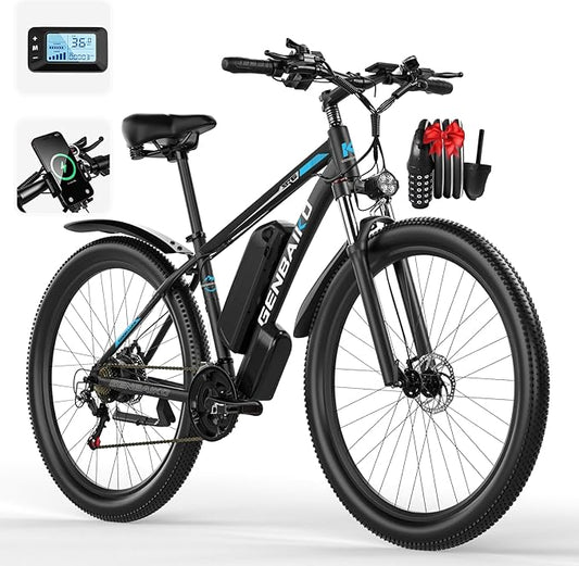 Electric Bike for Adults, 29" 1500W Peak Max 37MPH 921.6WH Electric Mountain Bike, 80 Miles Ebike 21-Speed Gears, IP7 Waterproof E Bicycle E Bike for Commuter