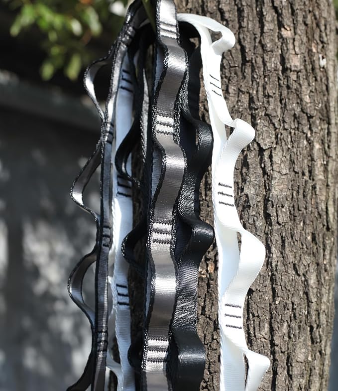 2PCS 5.9ft Long Nylon Daisy Chain Straps for Aerial Yoga Hammock Swing Adjustable Aerial Silk Extender Hanging Rope for Aerial Yoga Belts 180cm