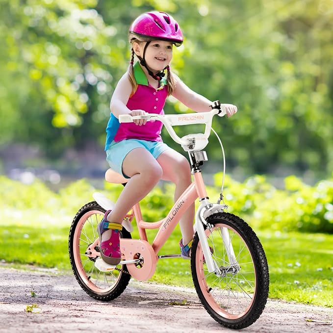 14/16/18 Inch Children’s Bike for Toddlers Kids Ages 3-9, Safe Non-Slip Tires, Removable Training Wheels, Coaster Brake, Easy Assembly, Perfect for Boys and Girls, Multiple Color