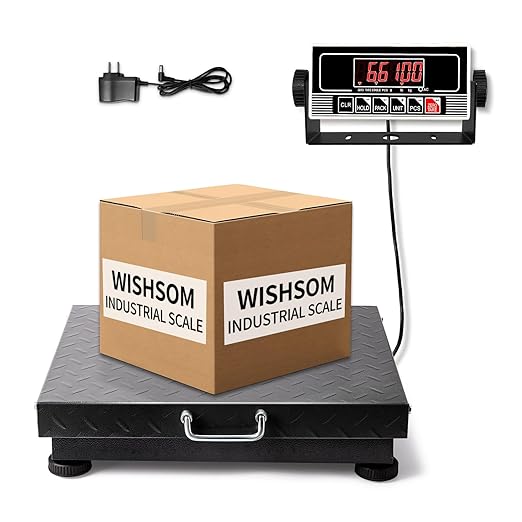 660lbs Heavy Duty Postal Scale with Steel, Ultra Durable Large Verstile Digital Shipping Scale, Scale for Packages/Pets/Luggage/Warehouse/Office/Orchard/Body Weight/Home/Commerce/Industry