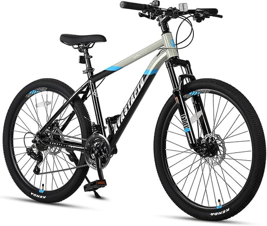 AVASTA Earth 26 27.5 inch Mountain Bike with 21-Speed,Aluminum Frame, Dual Disc Brake, Comfortable Saddle,Multiple Colors