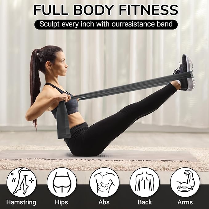 TOPZGLEEY Pilates Ring Set โ 14" Anti-Deformation Magic Circle with Padded Handles, Mini Ball, 5 Resistance Bands, Guide, Pilates Equipment for Home Workout