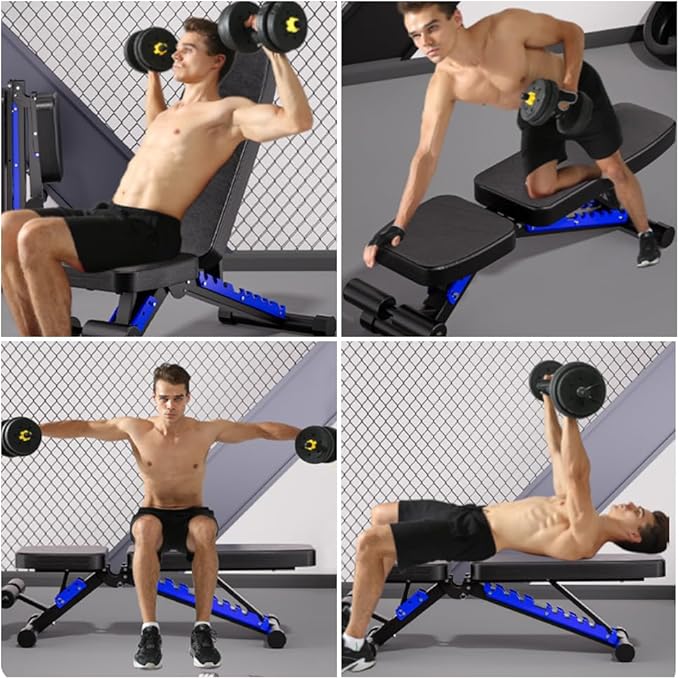 Adjustable Bench, Professional Weight Bench, Incline Flat Decline Sit Up Bench,Dumbbell Stool