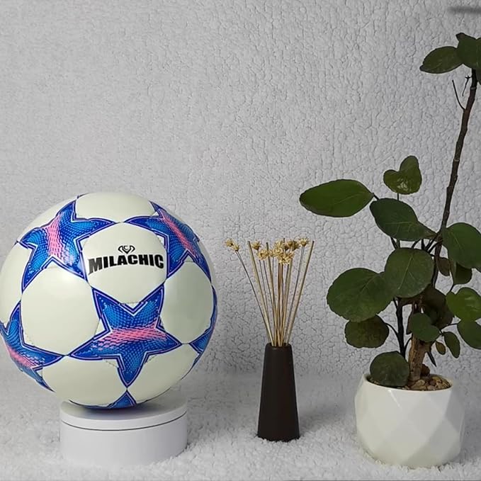 Soccer Ball, Glow in The Dark Soccer Ball Size 3/4/ 5 with Pump, Glowing Luminious Soccer Balls Gifts for Teens, Youth, Men, Women Indoor-Outdoor Soccer Training