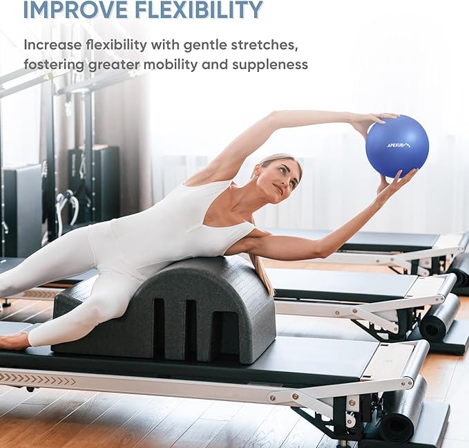 APEXUP Yoga & Pilates Ball - Anti Slip Heavy Duty Gym Ball for Fitness, Balance & Core Workout
