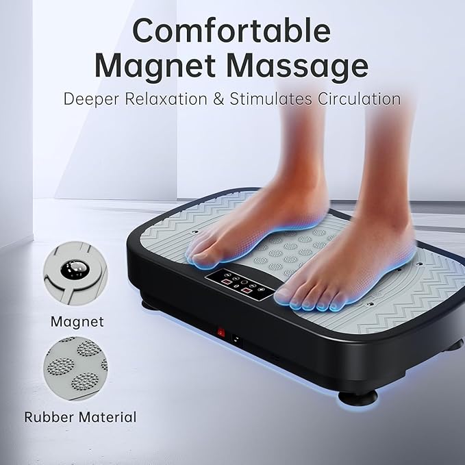 JOROTO Vibration Plate Exercise Machine, Vibration Platform Plate for Lymphatic Drainage & Weight Loss, Vibrating Plate Body Shaker Exercise Machine for Women Whole Body Workout