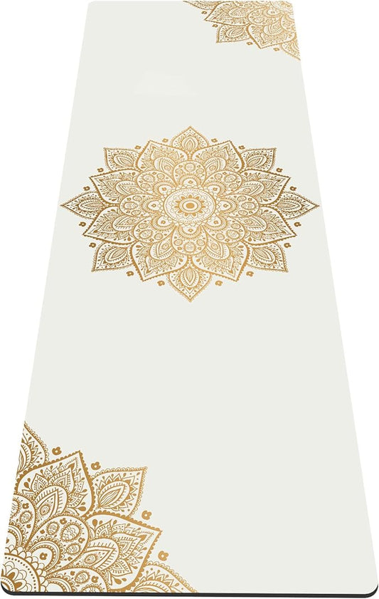 nuveti Yoga Mat Print Extra Thick TPE Non Slip Fitness Exercise Mat with Carrying Bag,72"x24" Extra Thick 6MM Exercise & Workout Mat for Yoga, Pilates Fitness and Floor Exercises