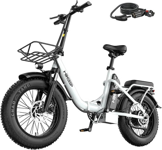 Folding Electric Bike for Adults - 750W Motor Ebikes, Adjustable Seat Electric Bike, 3 Riding Modes, Dual Suspension E-Bike for Commuting & Leisure Rides