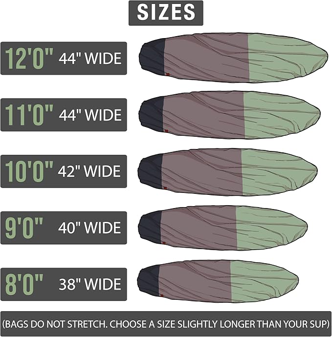 Ho Stevie! Canvas SUP Bag Cover - Prevent Sun Damage - Durable 100% Natural Cotton Canvas Protective Bag for Stand Up Paddle Boards