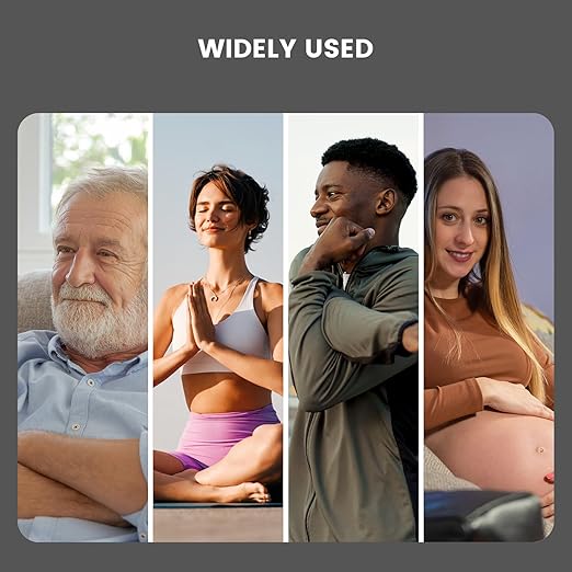 Vibeat Fingertip Pulse Oximeter with Bluetooth, Blood Oxygen Saturation Monitor with APP, Finger SPO2 Meter with Batteries and Lanyard, Gray