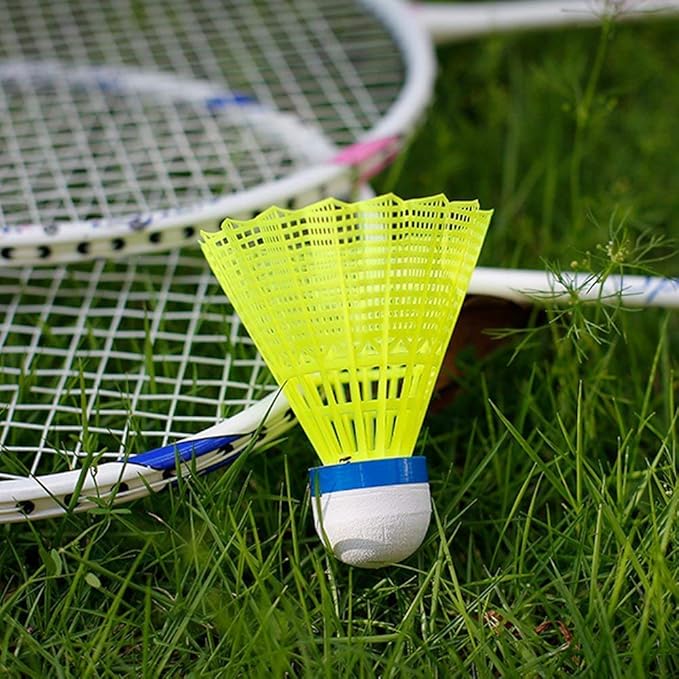12-Pack Feather Badminton Shuttlecocks with Great Stability and Durability,Shuttlecock Indoor Outdoor Sports Hight Speed Training Badminton Birdie Balls